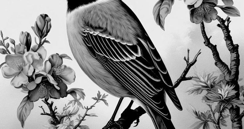 16 Birds with Flowers Images! - The Graphics Fairy