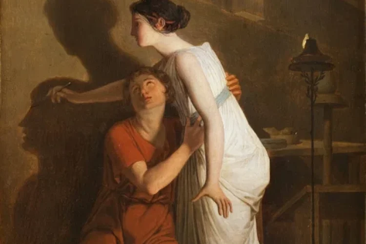 Joseph-Benoit_Suvee_Ontdekking_van_de_tekenkunst_(studie)_edit.jpg